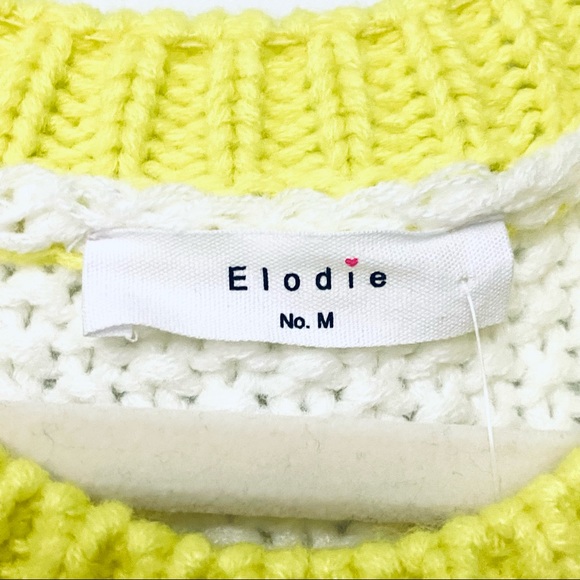 NEW Elodie Nordstrom Colorblock Crew Neck Sweater - Picture 6 of 10